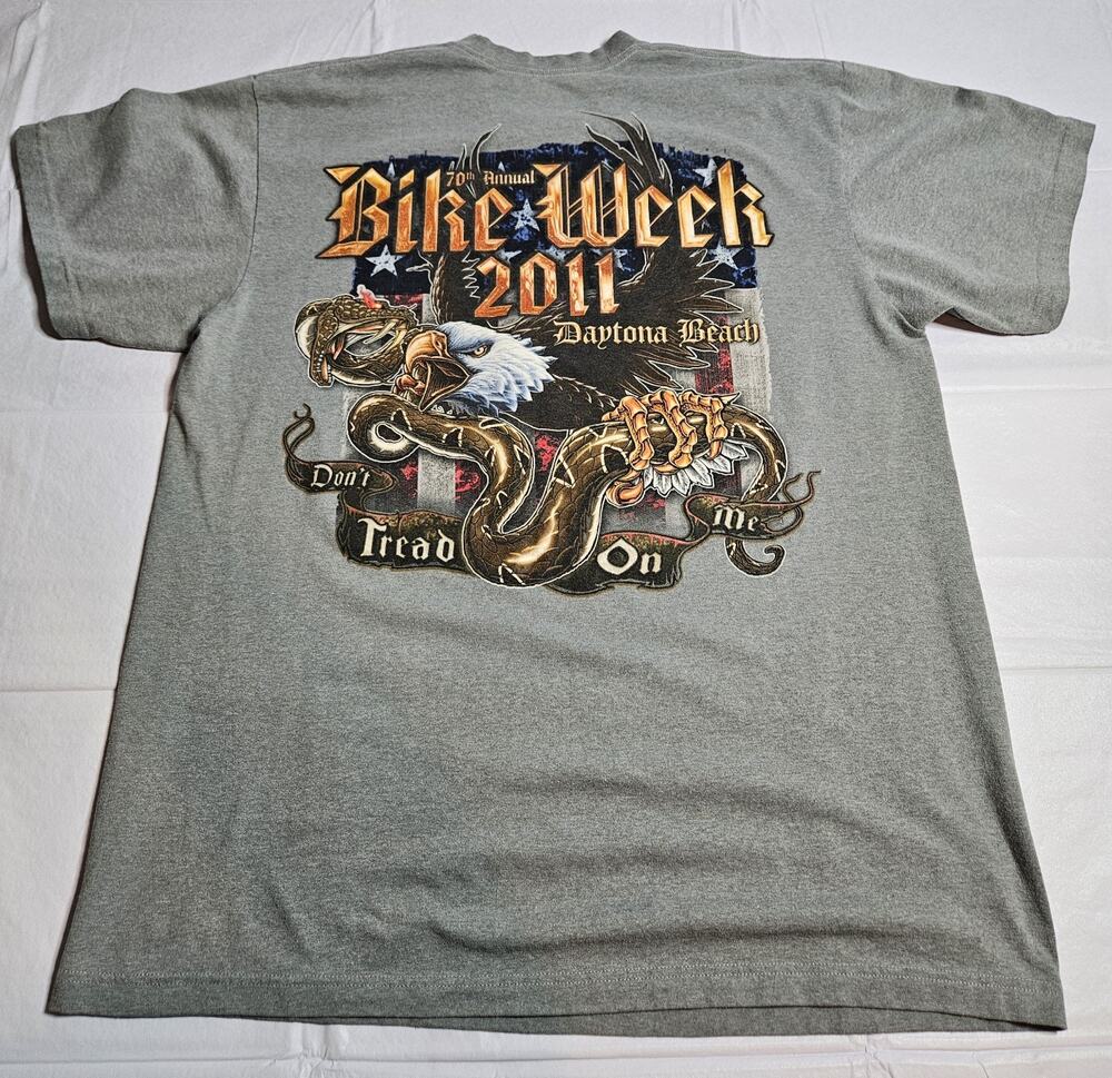 Nike Daytona Beach Bike Week 2011 T Shirt XL 70th Annual Eagle Biker Motorcycle